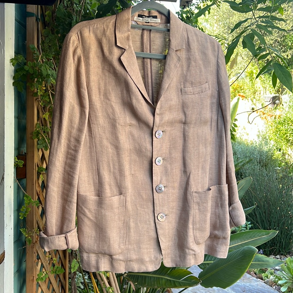 pas de calais linen blazer